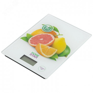 Весы кухонные электронные HOMESTAR HS-3008, 7 кг, цитрусы &mdash; Posudio