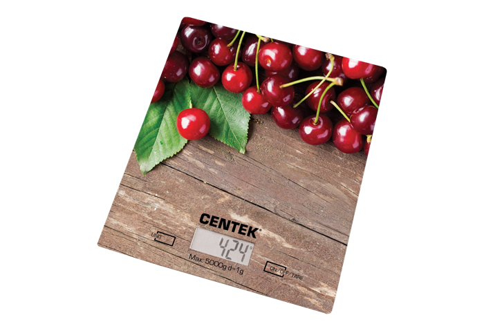 Весы кухон. Centek CT-2462 Вишня фото 1 — Posudio