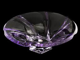 Ваза для фруктов ОКЛАХОМА 30,5см.Аметист(хрусталь) — Posudio