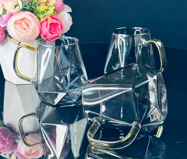 Набор из 6 кружек 350мл в под.уп.(х12)Стекло 160-277 фото 1 &mdash; Posudio