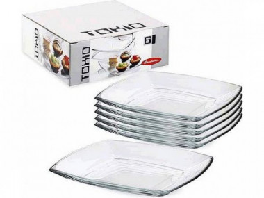 Набор тарелок ТОКИО 6 шт. 195*195 мм &mdash; Posudio