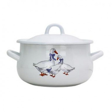 Кастрюля груш.3л. "ГУСИ" 18см. &mdash; Posudio