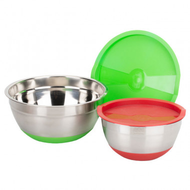 Набор мисок с крышками MIX&amp;STORE 2шт.(1,5л.+2,4л.) &mdash; Posudio