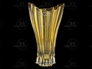 Ваза для цветов на ножке 40см (хрусталь) Плантика Амбер — Posudio