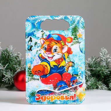 Доска разделочная &quot;Год Тигра. Здоровья &quot; дерево — Posudio