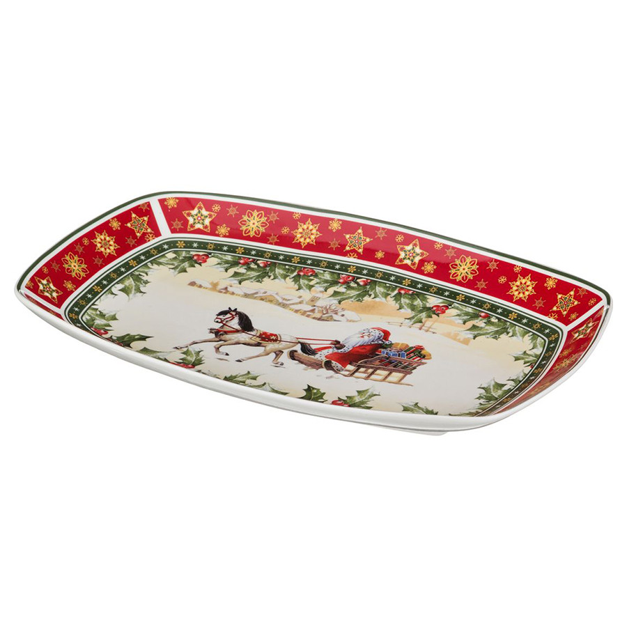 Блюдо Christmas 22*35см фото 1 — Posudio