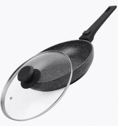 Сковорода 28см с крышкой съемная ручка GP-3028DLR &mdash; Posudio
