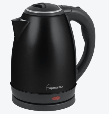 Чайник Homestar HS-1007(1,8л) черный, стекло фото 1 — Posudio
