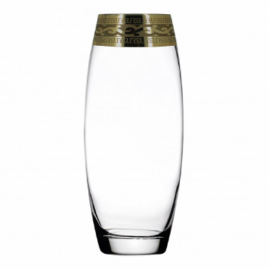 Ваза &quot;Флора&quot; с рис. &quot;Версаче&quot; (Гусь Хрусталь) GE08-3966 — Posudio