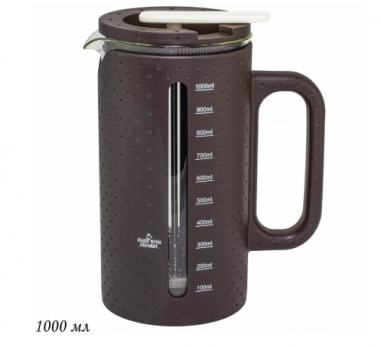 Френч-пресс 1000мл. в под.уп.(х12)Стекло 139-007 &mdash; Posudio