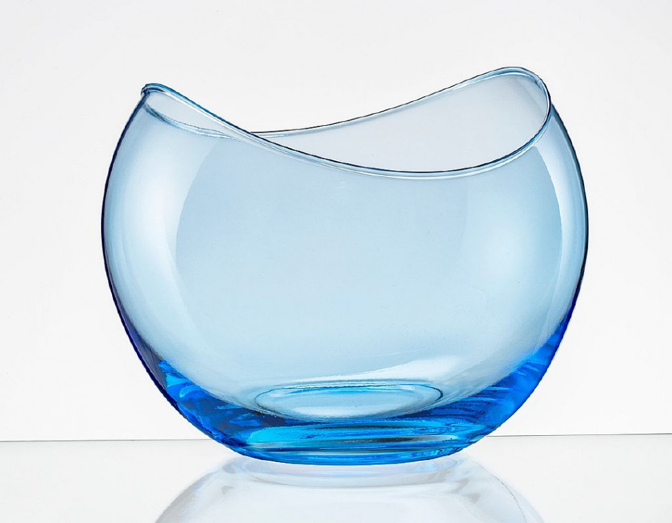 Ваза 175мм Crystal Bohemia Гондола синяя 82596/175/382052 фото 1 — Posudio