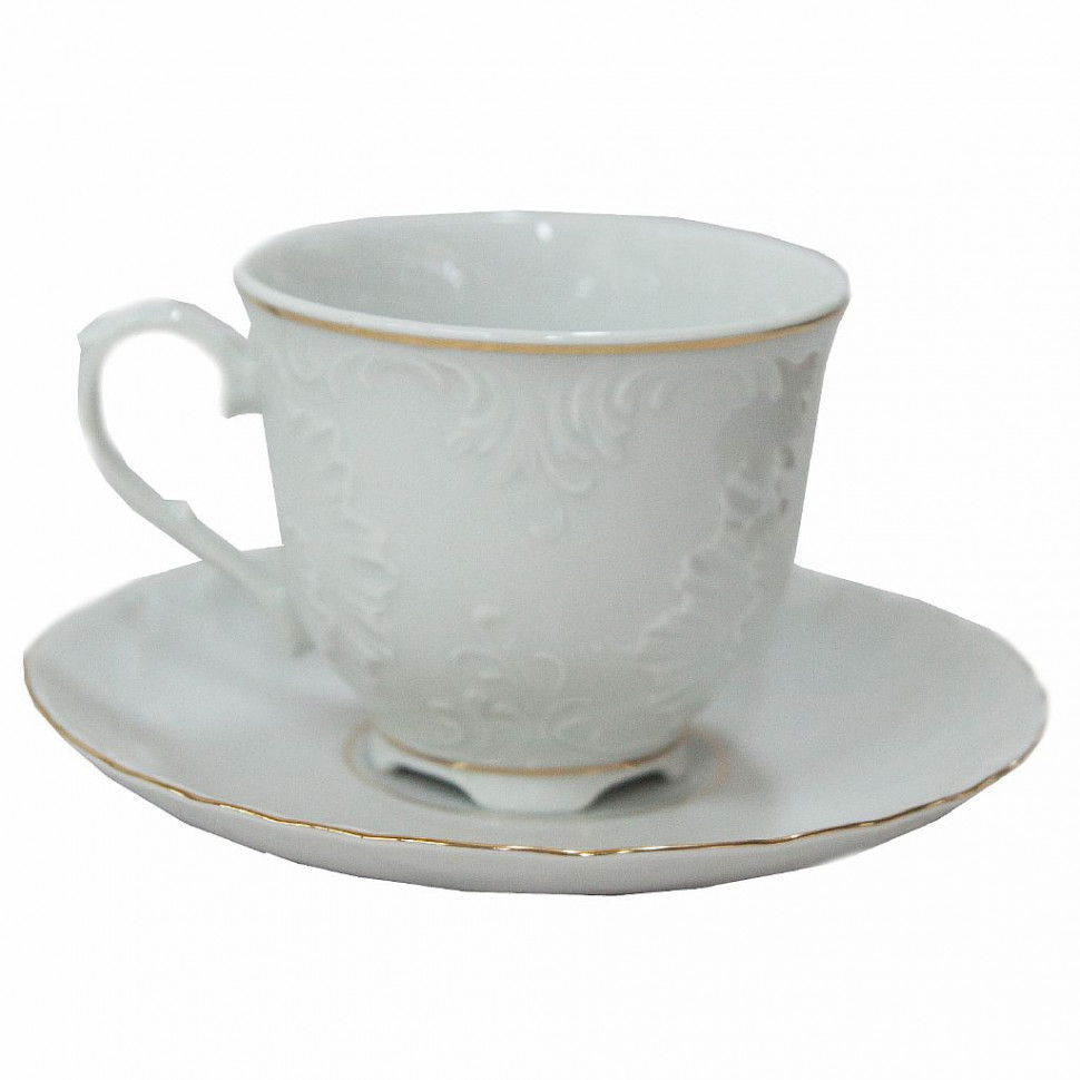 Чайная пара 250мл Cmielow Rococo gold 800203H 3604 фото 1 — Posudio