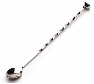 Ложка барменская с мадлером 26см сталь — Posudio
