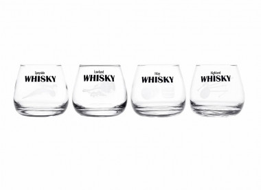 Набор стаканов РЕГИОНЫ ШОТЛАНДИИ 300мл 4шт (низкие) — Posudio