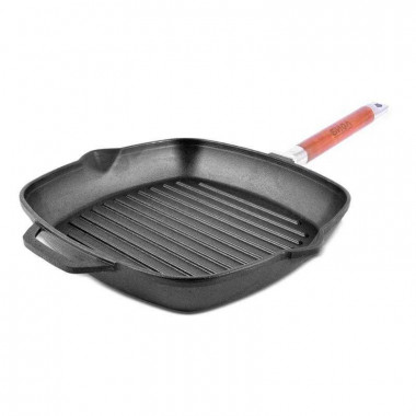 Сковорода-гриль (240 мм) чугунная, БИОЛ 10241 — Posudio