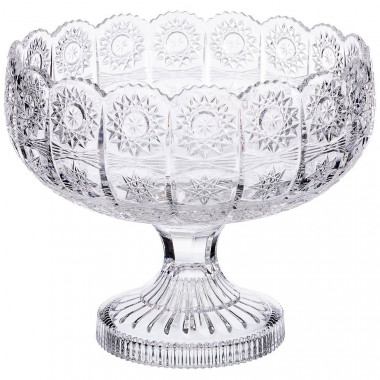 Конфетница на ножке 23*23*19,5см MUZA CRYSTAL &mdash; Posudio