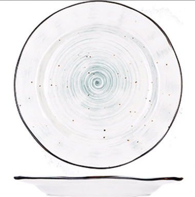 Тарелка мелкая. Пастораль 22,8см зелен &mdash; Posudio