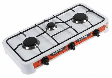Плитка газовая  СТ-1522(белая) 3конфорки &mdash; Posudio