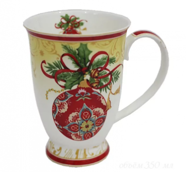 Кружка 290 мл НОВЫЙ ГОД в под.уп.(х36)Фарфор 105-033 — Posudio