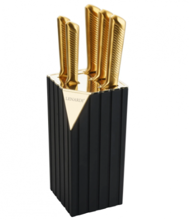 Набор ножей 5пр. на подставке в под.уп.(х6) 195-001 &mdash; Posudio