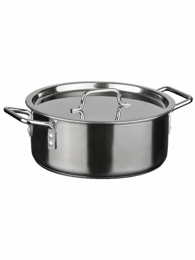 Кастрюля 12,0л  метал.крышка ОБЩЕПИТ — Posudio