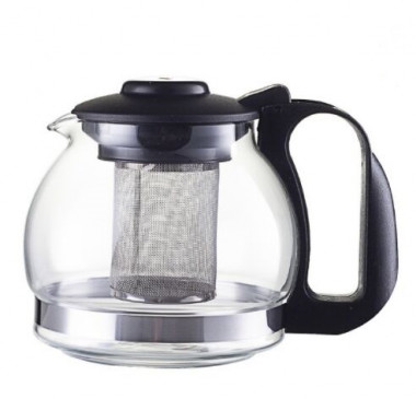 Заварочный чайник 750мл. из пластика и стекла, ситечко из нерж. стали — Posudio