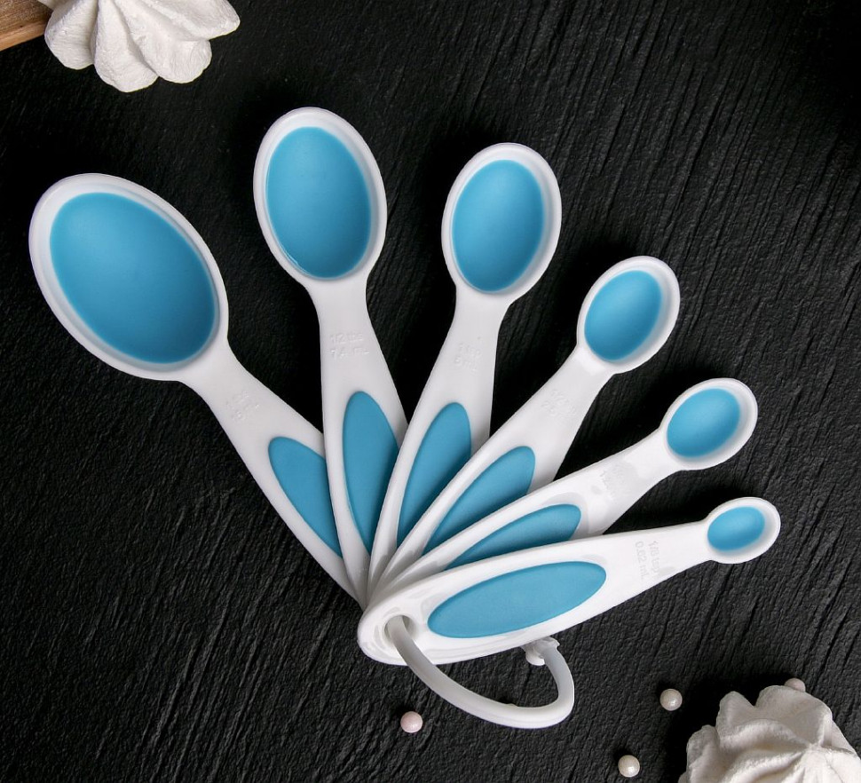 Набор мерных ложек 6 шт "Тепло" 0,62/1,25/2,5/5/7,4/15 мл фото 1 &mdash; Posudio