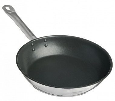 Сковорода 24см. б/кр (Общепит) индукц. дно А/П Xylan &mdash; Posudio