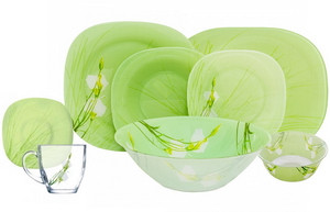 Столовый сервиз Сarine sofiane green 38 предметов на 6 персон — Posudio