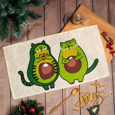 Полотенце Доляна&quot;Авакотики&quot; 35*60см.(100%хл.) — Posudio