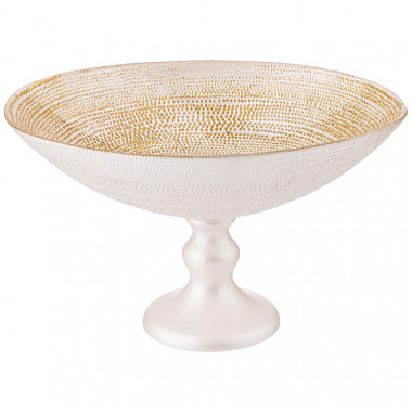 Блюдо на ножке "INSPIRATION GOLD" овальное 22см. &mdash; Posudio