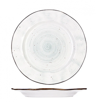 Тарелка мелкая. Пастораль 27см зелен &mdash; Posudio