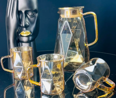 Набор графин 1700мл и 6 стаканов в под.уп.(х8) 160-257 — Posudio