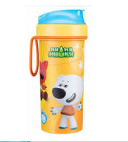 Стакан детский с крышкой и декором 400мл арт. С52394 фото 1 &mdash; Posudio