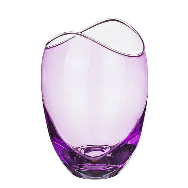 Ваза 180мм Crystal Bohemia Гондола фиолетовая 82591/180/D4651 фото 1 — Posudio
