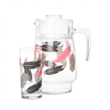 Набор питьевой 7пр.ТИРАНА ПИНК — Posudio