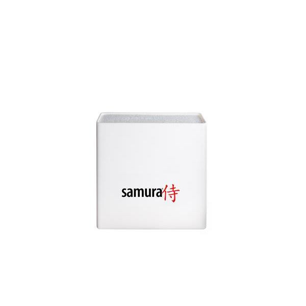 Подставка универсальная для ножей 230х225х82мм пласт. бел Samura фото 1 — Posudio