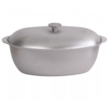 Гусятница (8 л) литая алюминиевая с крышкой, БИОЛ ГО800 — Posudio