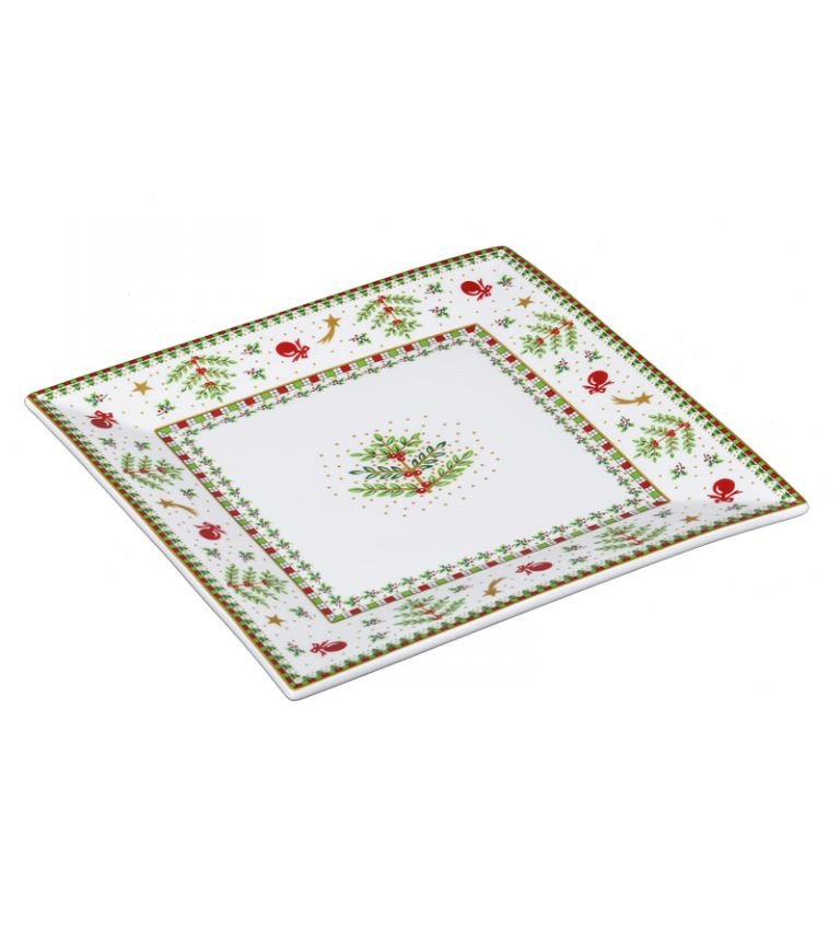 Блюдо Christmas 22*22см фото 1 — Posudio