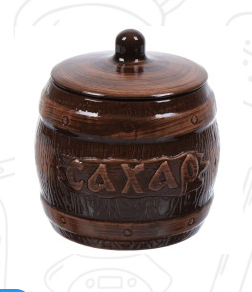 Бочонок 1,2л "Старина" Сахар фото 1 &mdash; Posudio