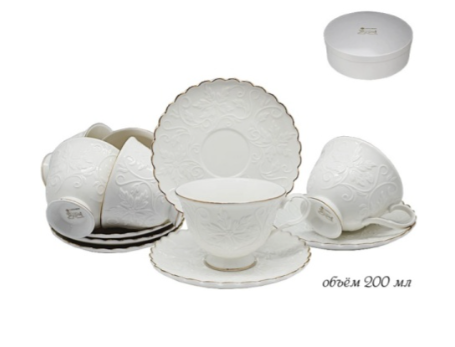 Чайный набор 12пр. СНЕЖАНА в под.уп.(х6)Фарфор 105-265 фото 1 — Posudio