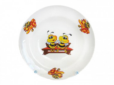 Тарелка глубокая 230см. "ПЧЕЛЫ"  Идиллия &mdash; Posudio