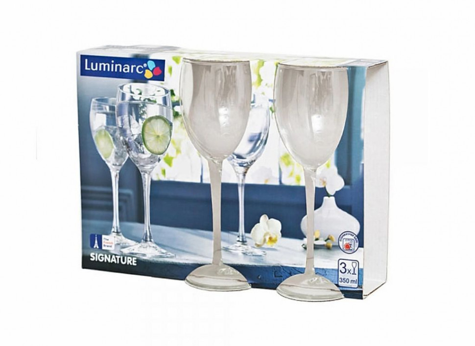 Набор фужеров для вина 350мл 3шт Luminarc Signature J9753 фото 1 — Posudio
