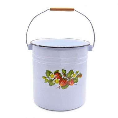 Ведро без крышки 12л. декор &mdash; Posudio