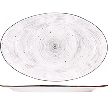 Блюдо овальное Пастораль 25,5см зелен &mdash; Posudio