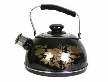 Чайник 2,5л черный (сереб.мет.подвиж.ручка) — Posudio