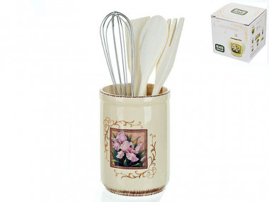 Подставка д/стол приборов Розовый ирис — Posudio