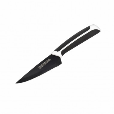 LARA05-26 Нож универсальный 10,2см, черное керамическое покрытие — Posudio