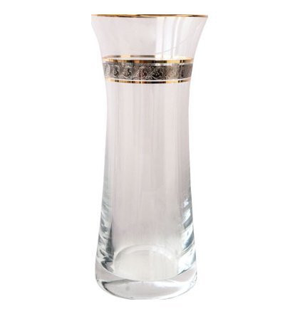 Ваза Платина с золотом декор Crystal Bohemia 82500/250/436342 фото 1 — Posudio