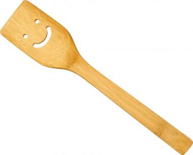 Лопатка кулинарная бамбук 30см №1 УЛЫБКА &mdash; Posudio